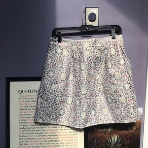 NWOT Boutique Patterned Pleated Skirt